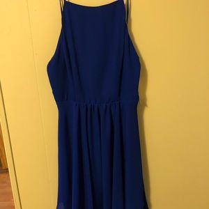 Royal blue skater dress